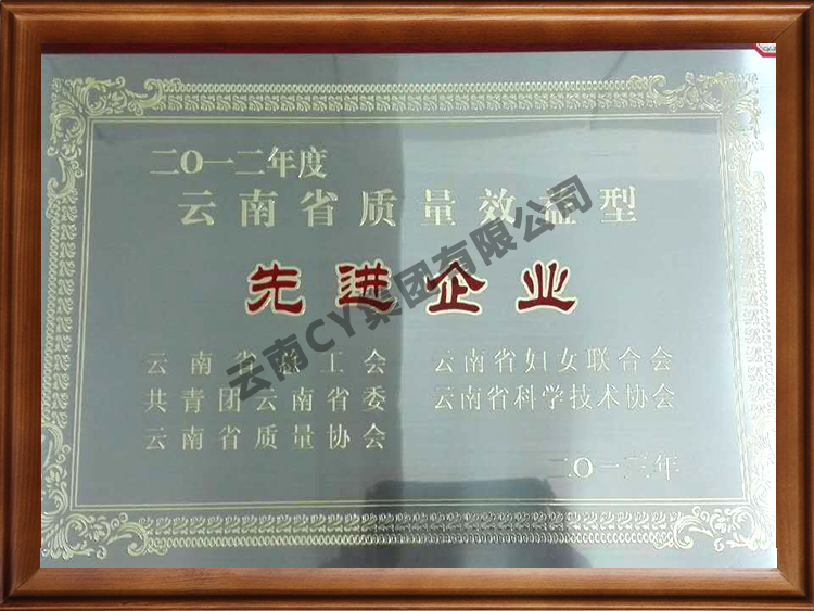 遼寧省質(zhì)量效益型先進企業(yè)特別獎